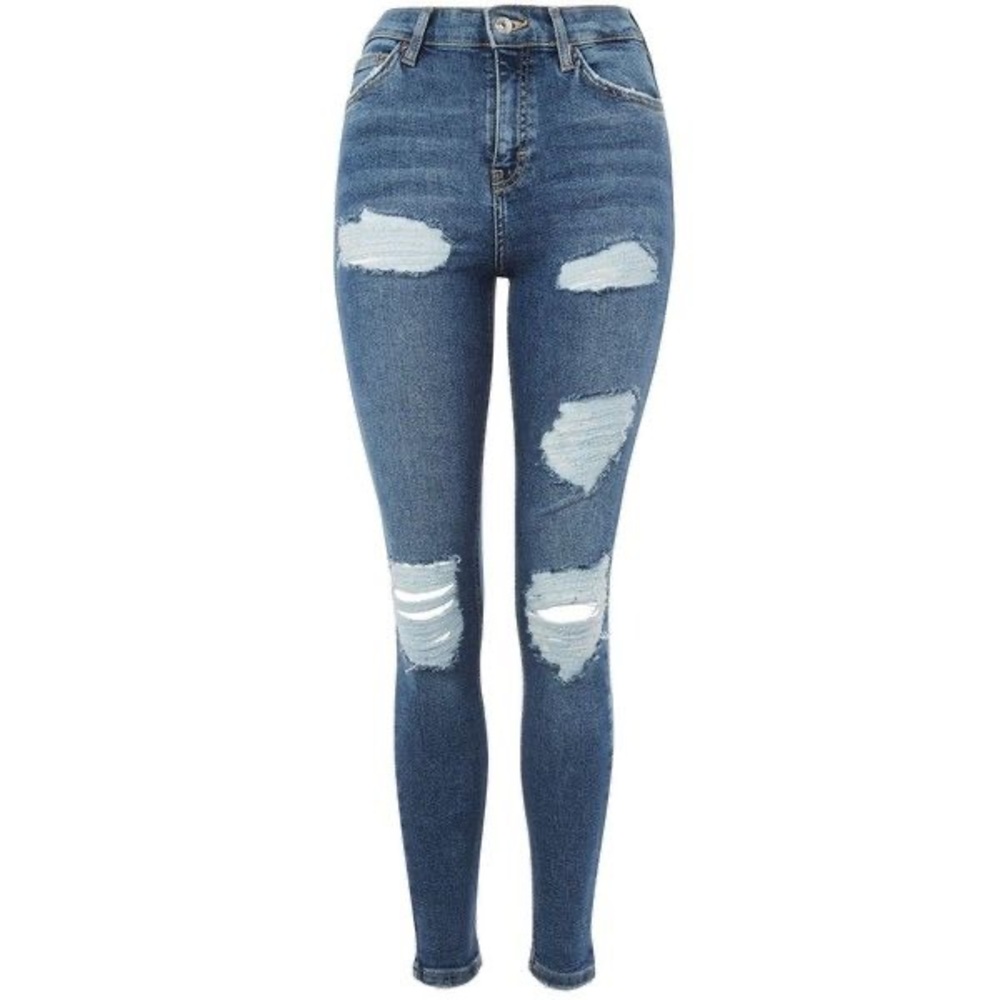 Topshop moto jamie jeans (blue/grey)